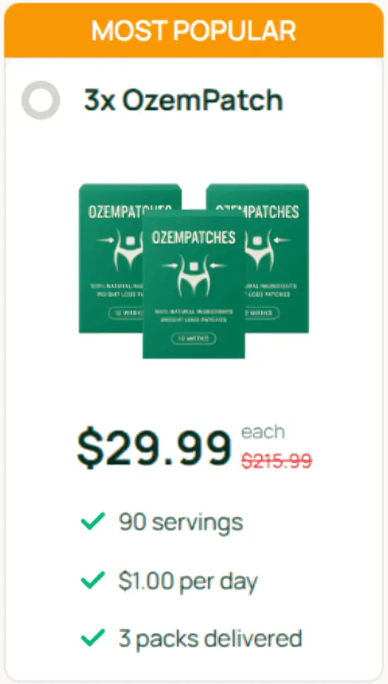RejuvaCare OzemPatch offer price
