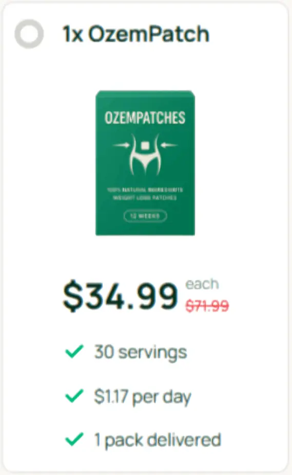RejuvaCare OzemPatch offer price